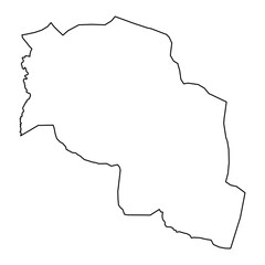 Chari Baguirmi Region map, administrative division of Chad. Vector illustration.