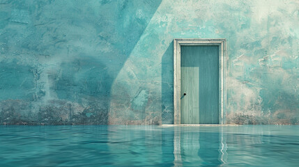 A conceptual image of a not usual doorway leading to an alternate reality, sparking the imagination and curiosity of the viewer
