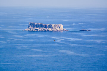 View of the small rocky island of Filfla in Malta - 739227049