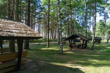 Camping Klintis or Clintis–the Campsite on the Sea Beach at the Vidzeme Rocks, Latvia