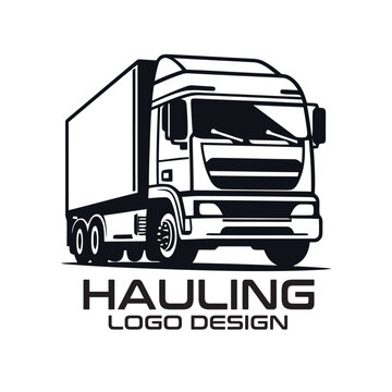 Hauling Vector Logo Design