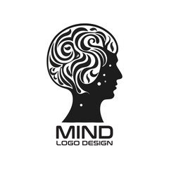 Mind Vector Logo Design