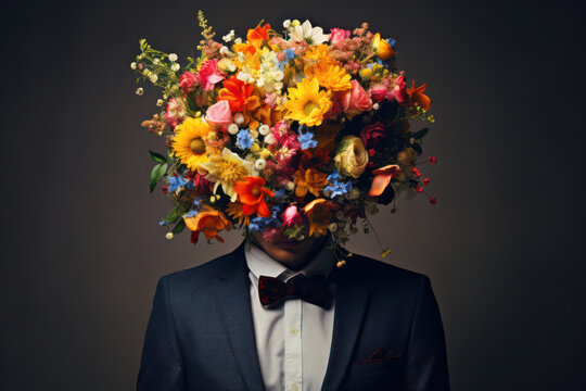 Confused businessman with innovative mindset, contemplating ideas against a dark background. - Powered by Adobe