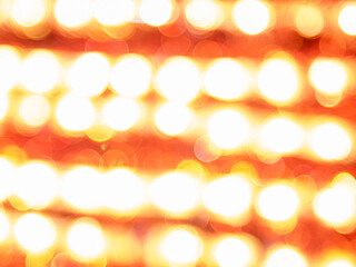 Abstract circular bokeh background of Christmas tree and lights. Soft focus.