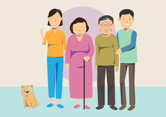 Elderly Care Asia Family