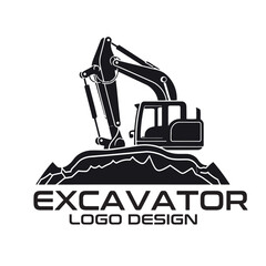 Excavator Vector Logo Design