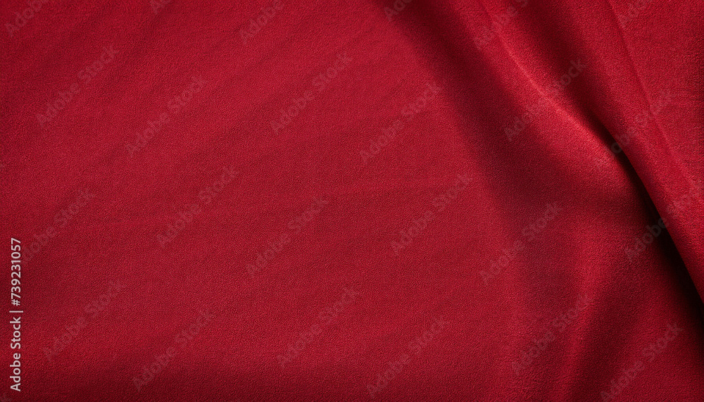 Poster dark red fabric texture background, detail of silk or linen pattern. naphthaleung design with copy s