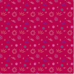 Seamless pattern background Kids Digital Design, Colorful Print Design. This design is suitable for scrapbooking, Machine cutting, Vinyl stickers, stickers, Clothing printing, Printable decorations.