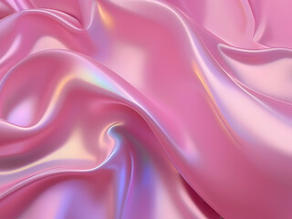 Fototapeta premium wavy pink color holographic background