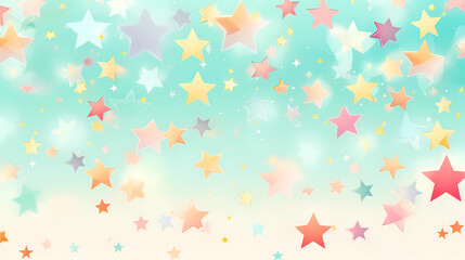 Vibrant star paper stickers collection