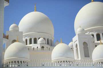 Fototapeta na wymiar Scheich-Zayid-Moschee. Sheikh Zayed Grand Mosque..