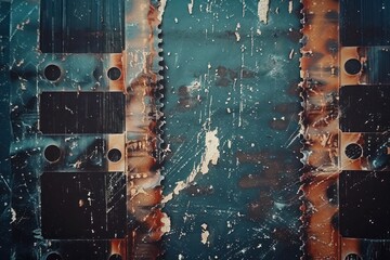 This faded and scratched film texture brings a vintage grunge look and cinematic atmosphere