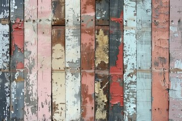 Weathered and worn, this distressed wood plank wallpaper brings a rustic cabin feel to any space