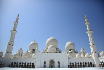 Fototapeta na wymiar Scheich-Zayid-Moschee. Sheikh Zayed Grand Mosque..