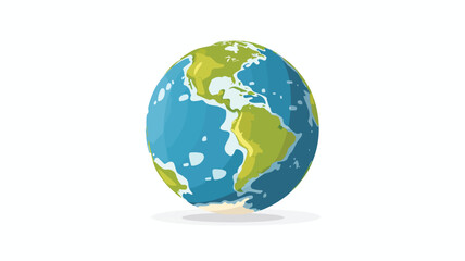 Flat Globe Icon Elements for mobile concept
