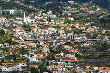 The sprawling hillside town of Funchal, the capital of Madeira