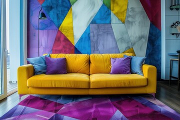Bold shapes and lines define these modern geometric wallpaper rolls, perfect for contemporary home decor