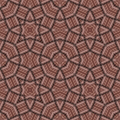 Naklejka premium Star seamless pattern. Woven pattern of lines.