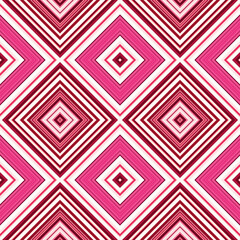 Rhombus and square seamless pattern. The pattern is colored diagonal lines