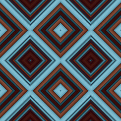 Rhombus and square seamless pattern. The pattern is colored diagonal lines