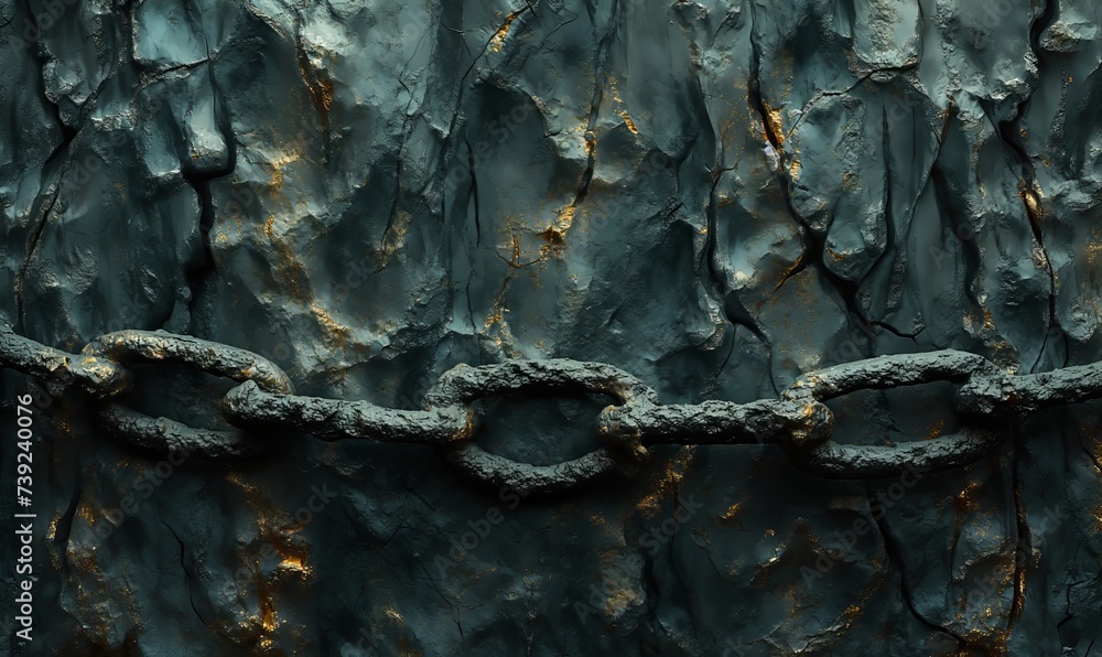 Poster abstract background with the image of chain links.