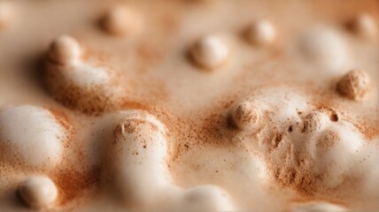 Fototapeta na wymiar Close up of trendy latte texture abstract macro background