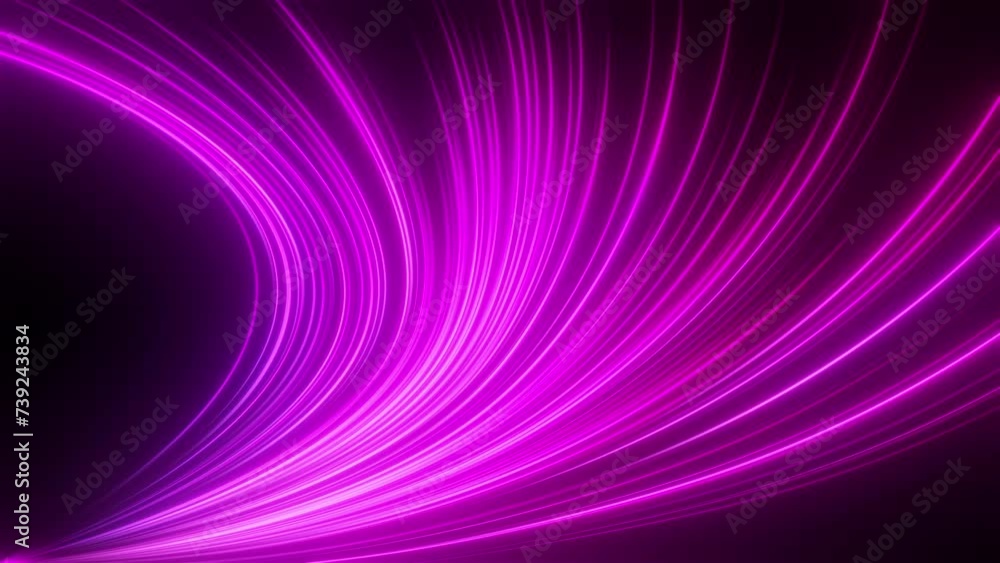 Poster stream neon lines. computer generated 3d render