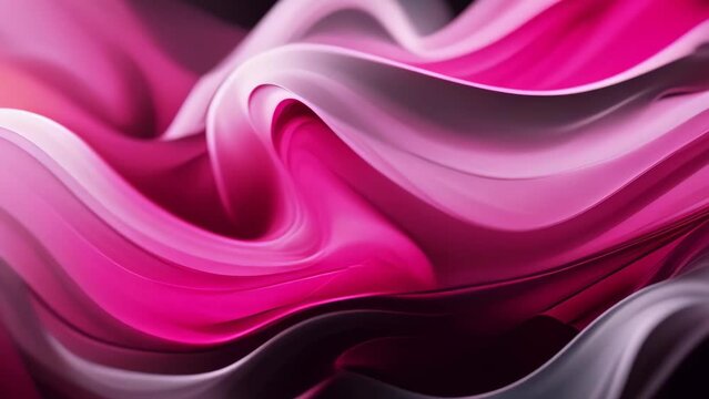 The fabric appears silky and is depicted in a dynamic, swirling motion that creates a sense of fluidity and elegance