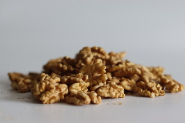 Pristine pile of premium dry walnuts, ideal for culinary creations and healthy snacks
