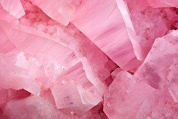 Pink Quartz Stone: Abstract Closeup Perfect for Banner Designs. Concept Abstract Photography, Pink Quartz Stone, Closeup Shot, Banner Designs