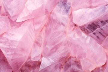 Close-up of Pink Quartz Stone - Perfect for Banner Designs. Concept Gemstone Photography, Pink Quartz Stone, Banner Design, Close-up Shots