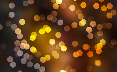 abstract golden background bokeh holiday cover page design