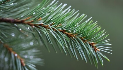 Wet Pine close up