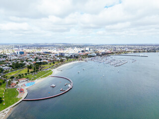 Geelong Waterfront and CBD in Australia