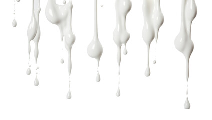 Milk or cream dripping cut out