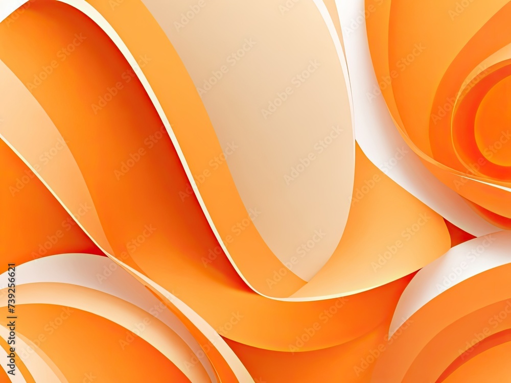 Poster abstract smooth orange backdrop layout for a business report using a designstudioroom site template