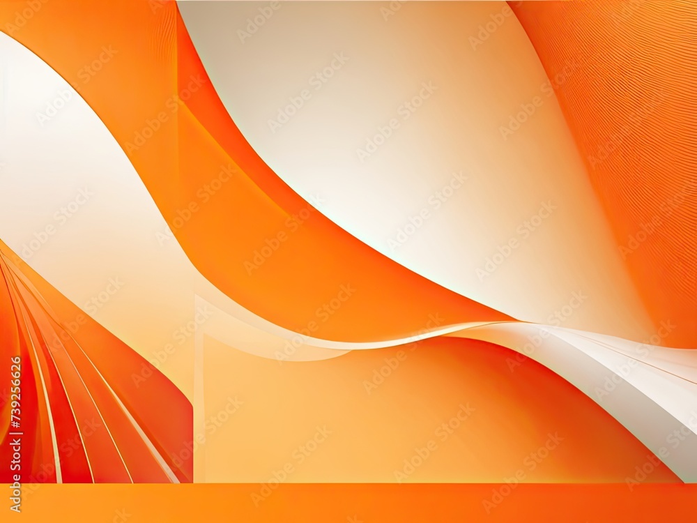 Poster abstract smooth orange backdrop layout for a business report using a designstudioroom site template
