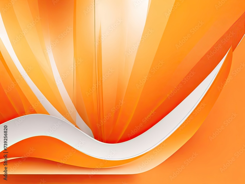 Poster abstract smooth orange backdrop layout for a business report using a designstudioroom site template