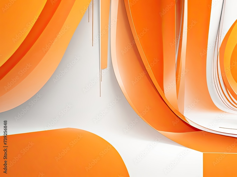 Poster abstract smooth orange backdrop layout for a business report using a designstudioroom site template