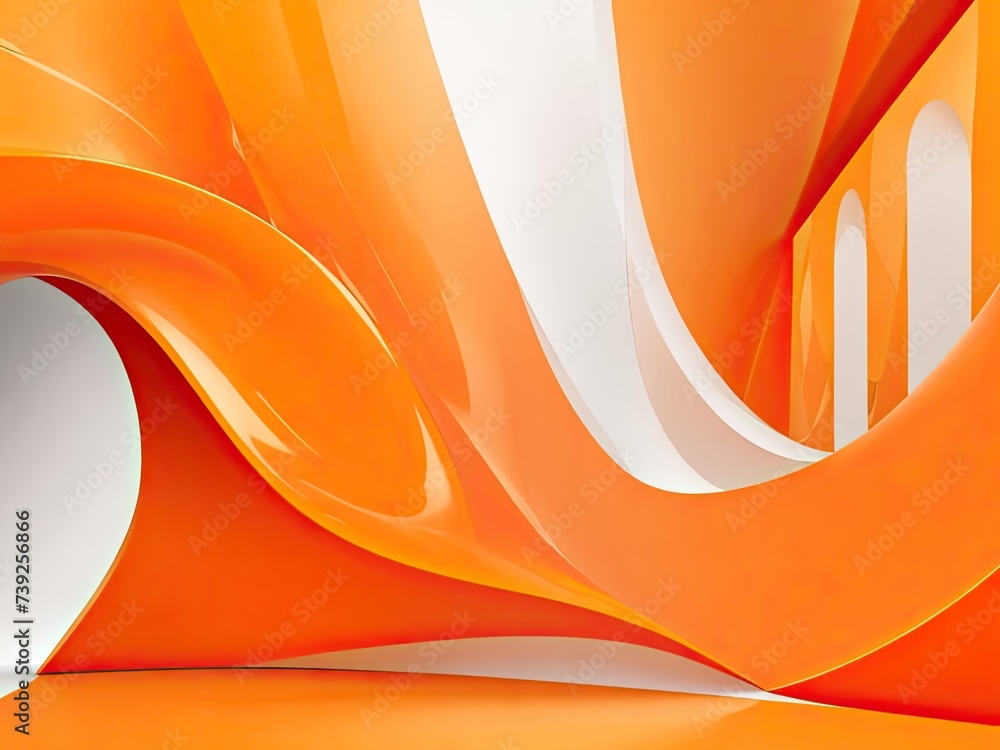 Fototapete abstract smooth orange backdrop layout for a business report using a designstudioroom site template