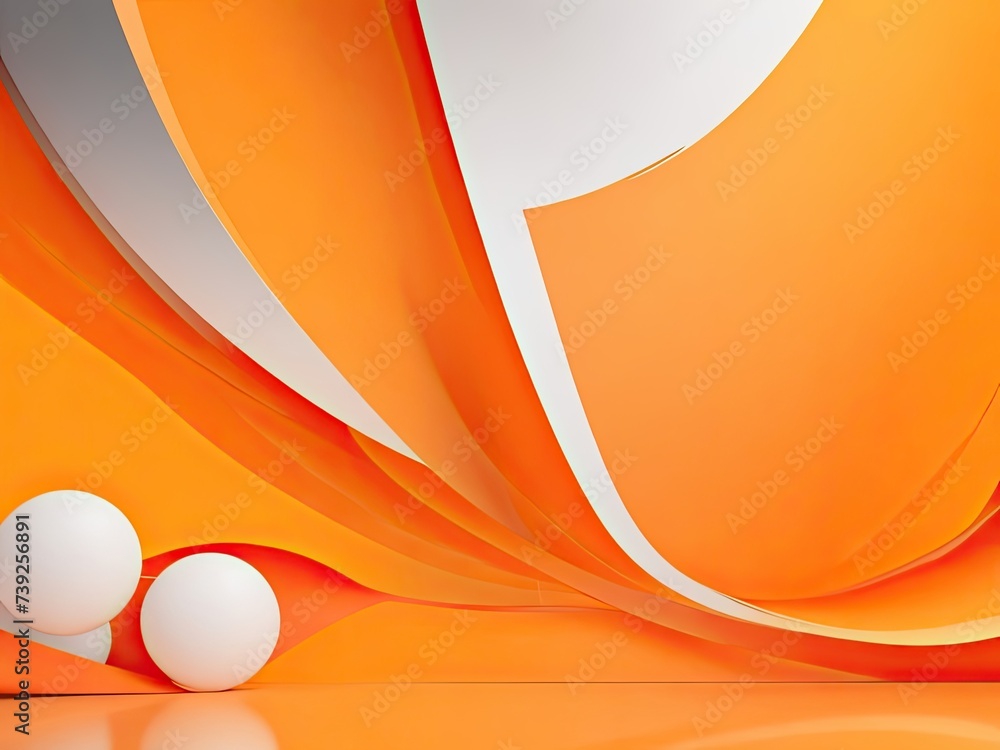 Poster abstract smooth orange backdrop layout for a business report using a designstudioroom site template