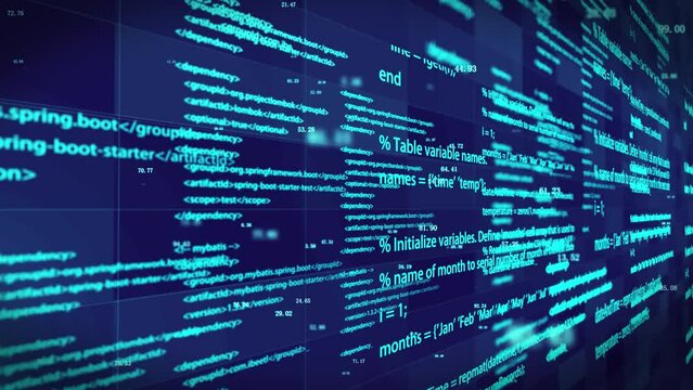 Artificial intelligence program code background