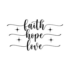 Faith Hope Love SVG Cut File