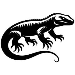 Reptile logo silhouette