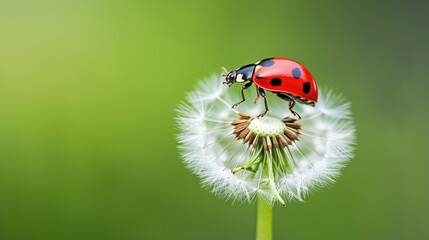 ladybug on a camomile
