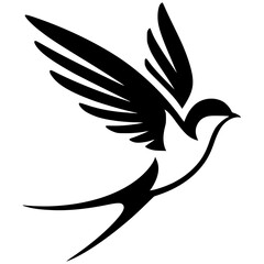 The swallow logo is simple and elegant