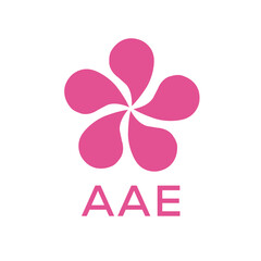 AAE  logo design template vector. AAE Business abstract connection vector logo. AAE icon circle logotype.
