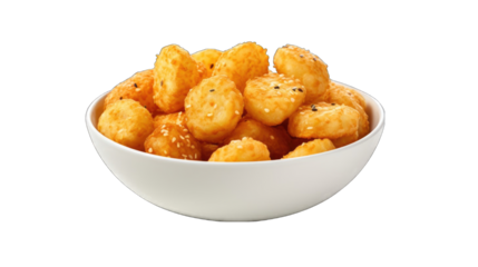 Cheese Potato Puff Snack png / transparent