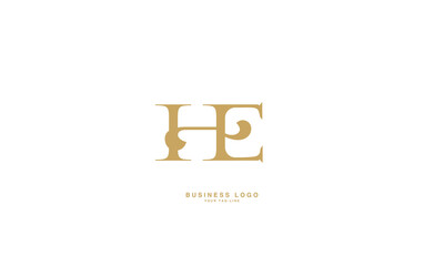 HE, EH, H, E, Abstract Letters Logo Monogram