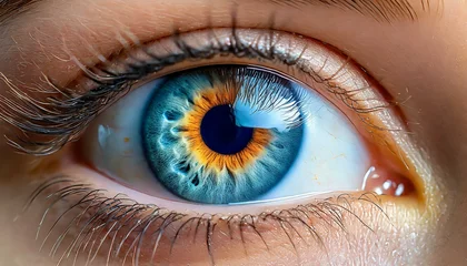 Deurstickers close up of an eye © Dan Marsh